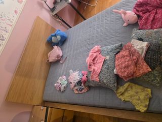 Cama MALM 140x200 cm - Roble con somier y colchon