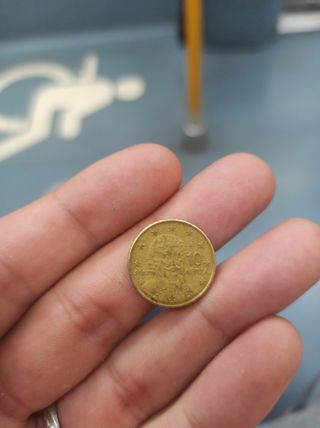 Moneda Griega 10 Lepta 2002