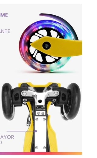 Patinete Infantil Kinskate con luces LED