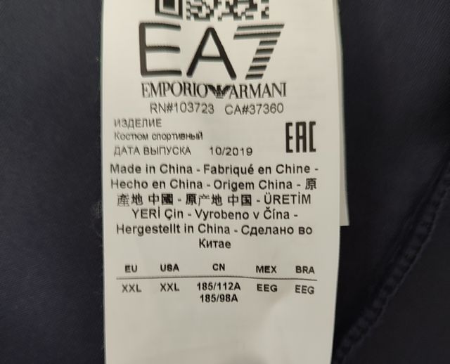 Tuta olimpiadi EA7 Emporio Armani nuova