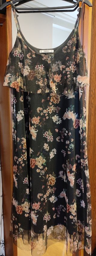 Vestido Pull&Bear negro - Talla XS