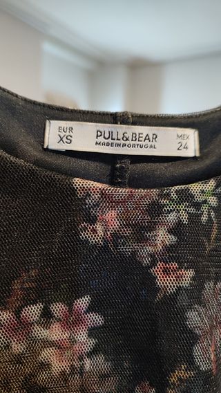 Vestido Pull&Bear negro - Talla XS