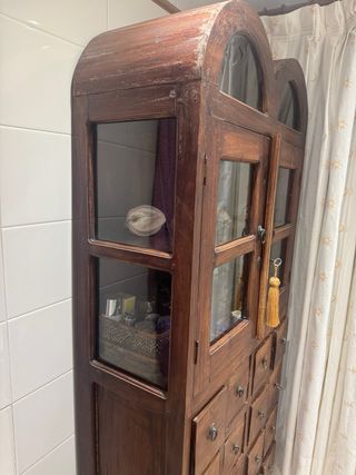 Vitrina madera estilo oriental