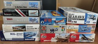 Modellini aerei 1/72 prezzo unitario 14€