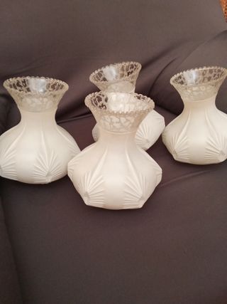 4 Tulipas Lamparas Antiguas