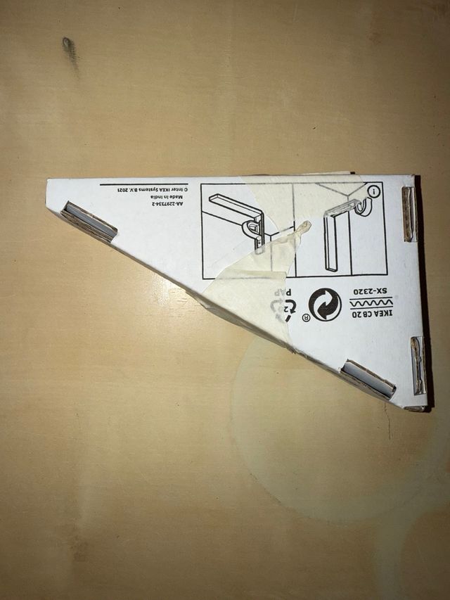 Soporte barra cortina IKEA - Negro