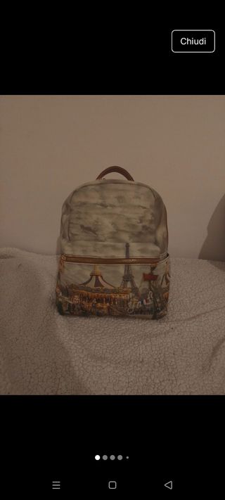 Zaino Parigi nuovo + ciondolo (Prezzo trattabile)