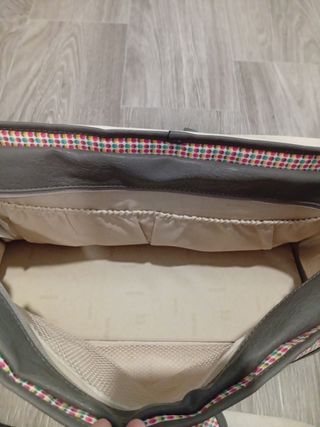 Bolso bebé gris - bandolera tuc tuc