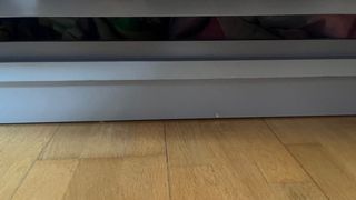 Sofa cama Ikea doble morado con canape