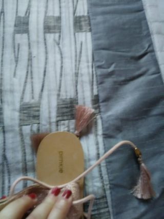 Sandalias planas mujer Pimkie n.36 rosa purpurina