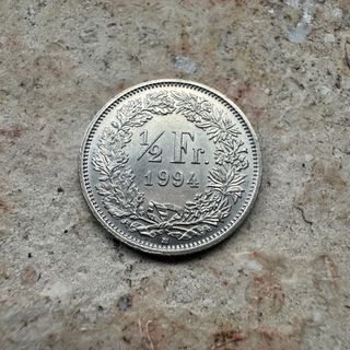 Moneda Suiza 1/2 Franco 1994