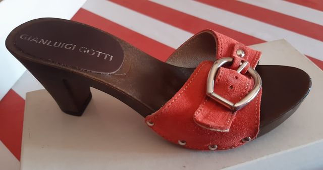 Zoccoli Gianluigi Gotti - legno e pelle