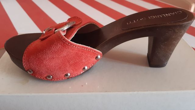 Zoccoli Gianluigi Gotti - legno e pelle