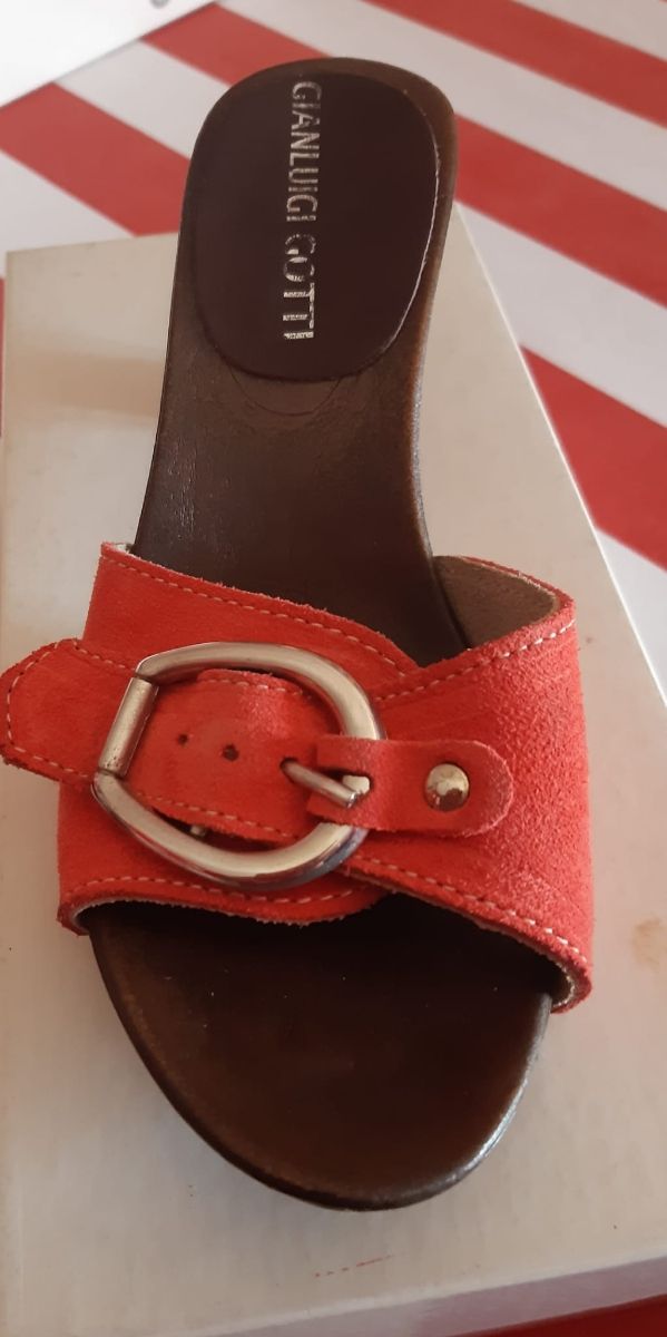 Zoccoli Gianluigi Gotti - legno e pelle