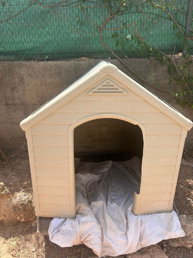 Caseta perro resina - Grande Beige