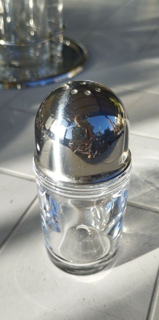 Set Morinox:olio, aceto, sale & pepe Made in Italy