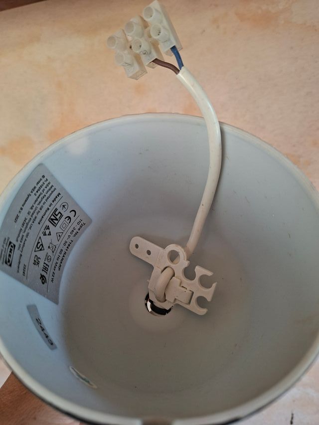 Lámpara techo flores papel