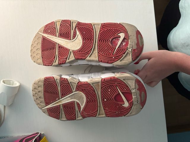 Nike Air More Uptempo 96 Blancas y Rojas