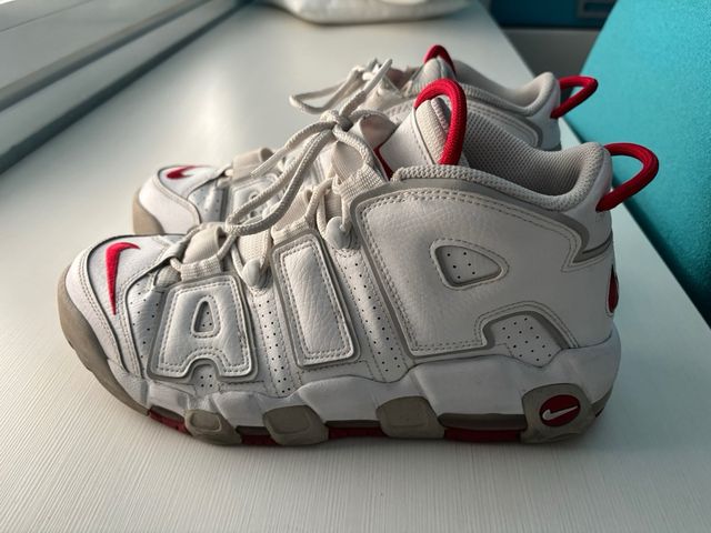 Nike Air More Uptempo 96 Blancas y Rojas