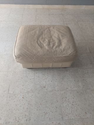 Puff Natuzzi piel beige