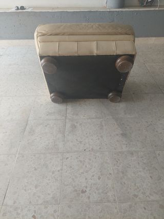 Puff Natuzzi piel beige