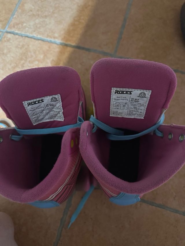 Pattini Luna + Casco Rosa