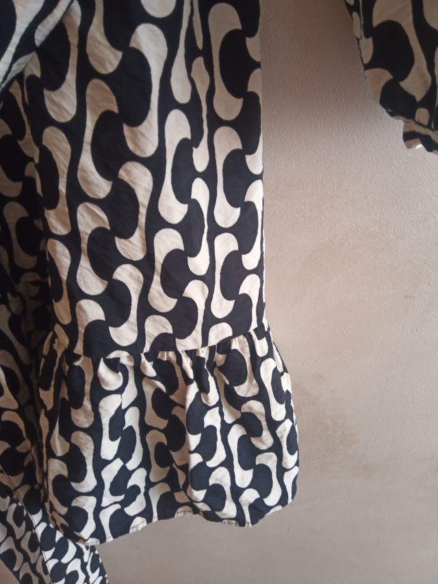 Vestido Zara - Blanco y Negro