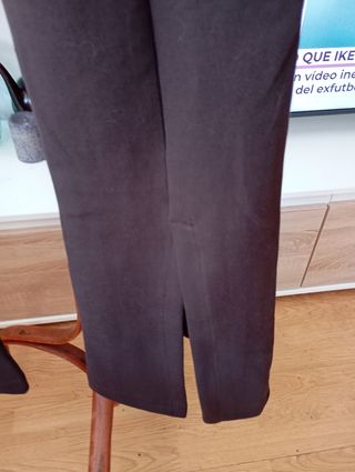 Pantalones flare Zara marrón
