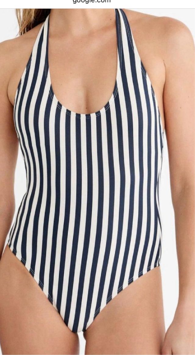 Bañador rayas Stradivarius - Azul/Blanco