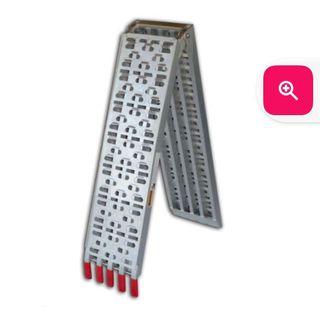 Rampa moto aluminio plegable