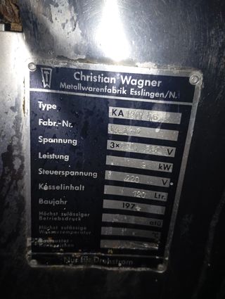 Marmita autoclave inox