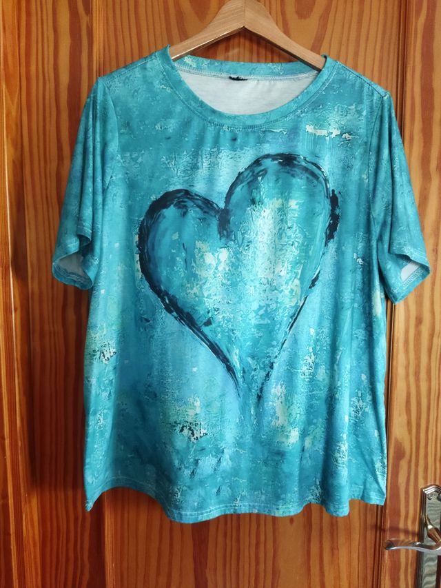 Camiseta turquesa