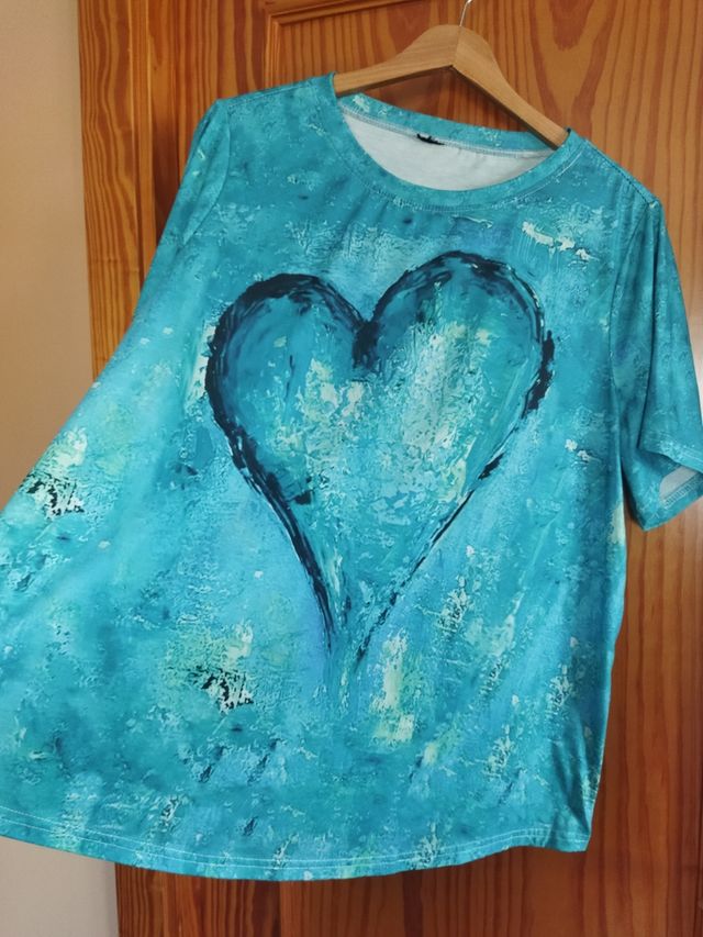 Camiseta turquesa