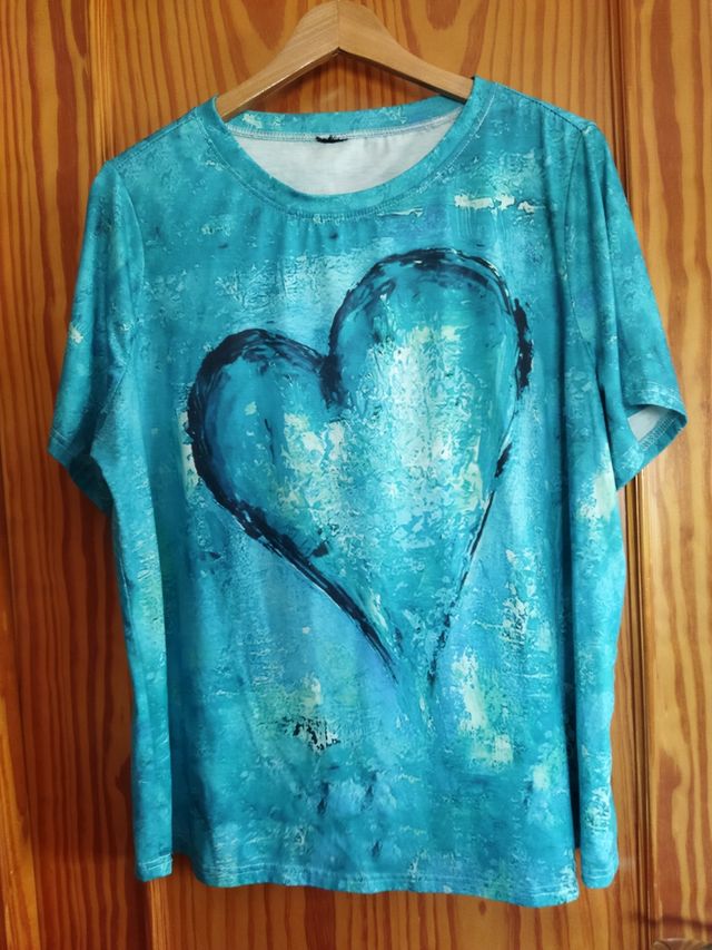 Camiseta turquesa