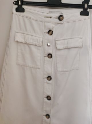 Gonna jeans bianca