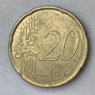 10-03979-España 20 cent € -  2019 - cuño roto orej