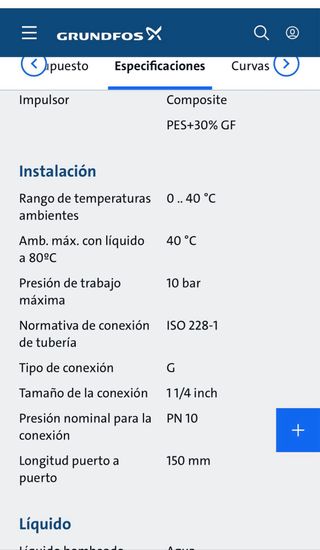 Bomba Grundfos UP 20-45N 150