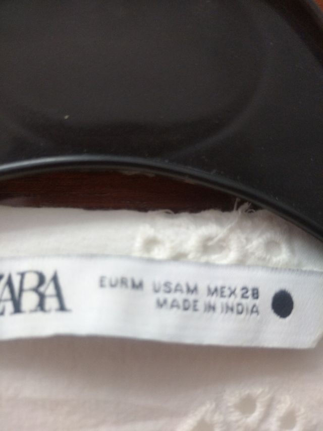 Blusa Zara blanca - Talla M
