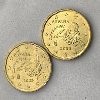 10-03980-España 20 cent € - 2023 - dos monedas di