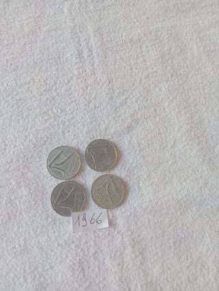 Monete 10 Lire Italia 1966-1967-1968_1969