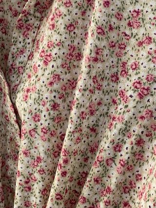 Vestido largo floral beige talla M/L