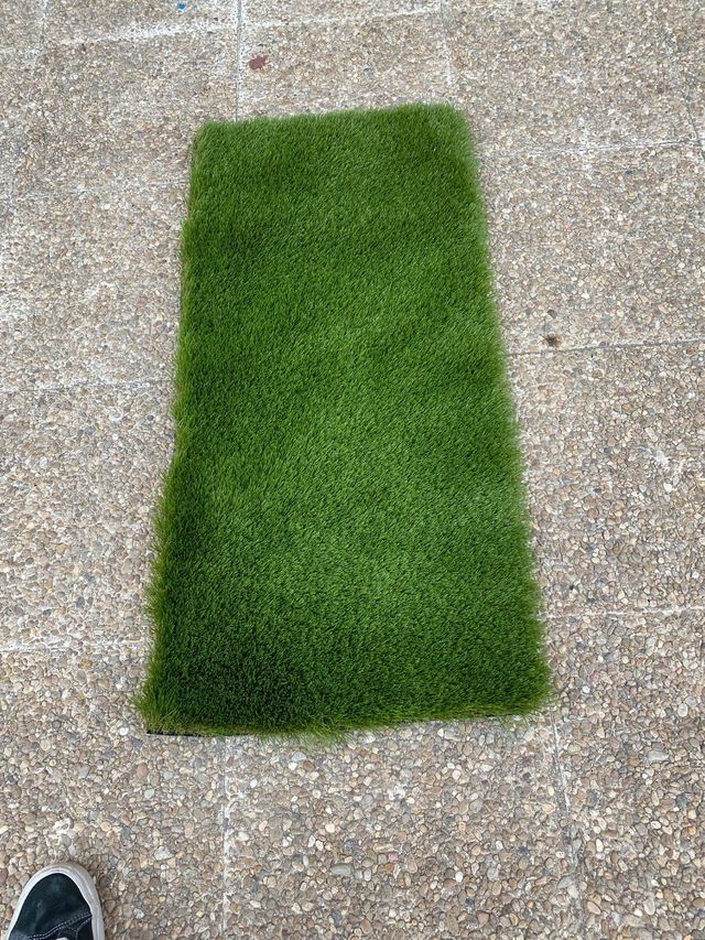 Cesped artificial verde