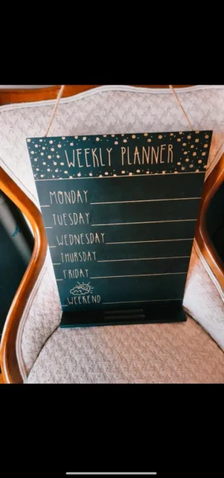 Pizarra weekly planner