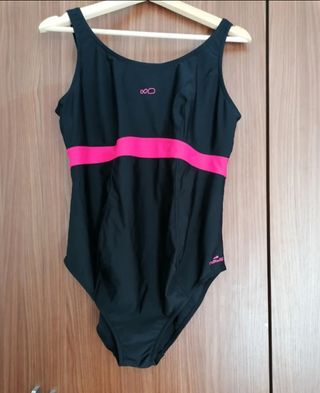 Bañador premamá Nabaiji negro-rosa