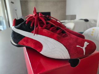 ZAPATILLAS PUMA DE ANTE ROJAS Y NEGRAS TALLA 42