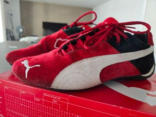 ZAPATILLAS PUMA DE ANTE ROJAS Y NEGRAS TALLA 42