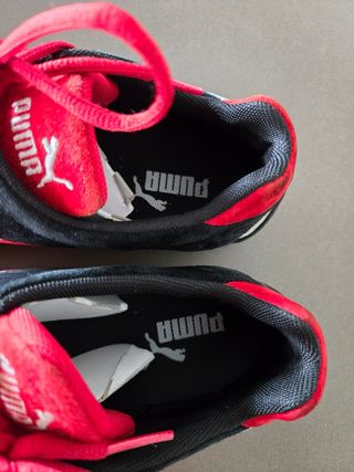 ZAPATILLAS PUMA DE ANTE ROJAS Y NEGRAS TALLA 42