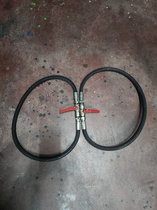 2 Latiguillos hidráulicos 1m - Válvulas