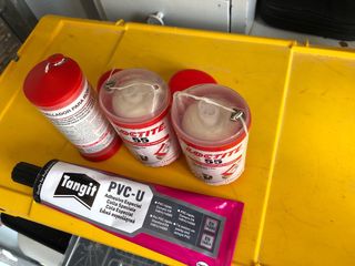 Hilo teflon sellador tuberia Loctite + Tangit PVC