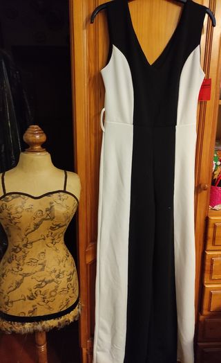 Mono blanco y negro - Talla única